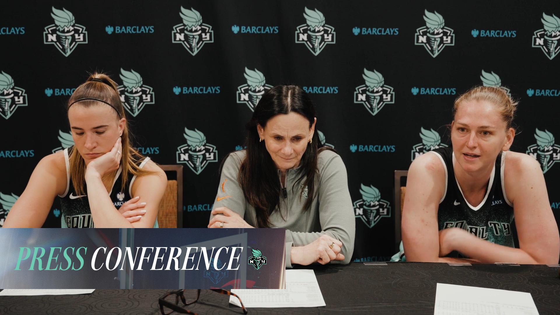 Sabrina Ionescu, Emma Meesseman & Coach Sandy Brondello | Post Game Press Conference | Aug 13, 2025